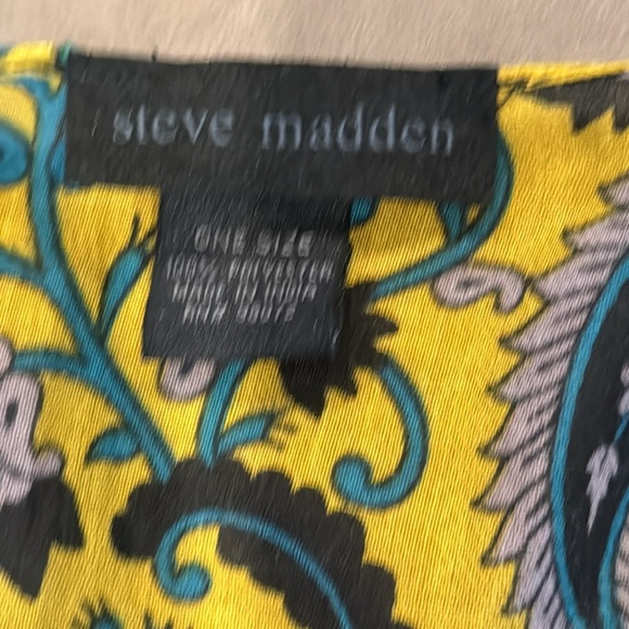 Steve Madden Olive Paisley Open Kaftan Kimono OS - Picture 8 of 11